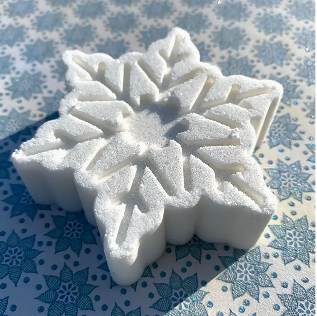 Snow flake bath bombs